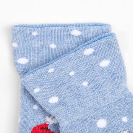 Noski children, the color of light blue melange/blue, size 12-14-1