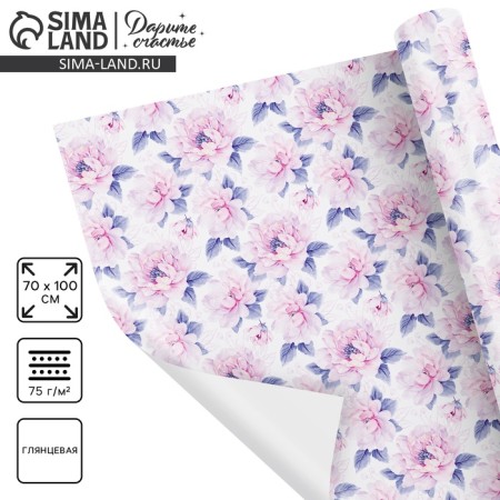Packed glossy “Flowers”, 1 sheet, 70 x 100 cm