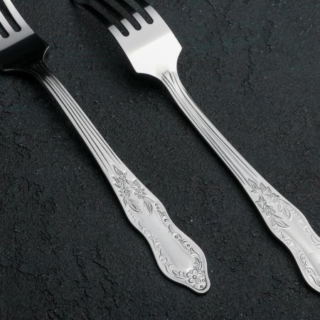 Dining room "Slav", h = 19 cm, thickness 1.2 mm, silver color-1