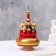 Musical souvenir "Temple" No. 1, red-gold, manual painting, 12x22 cm