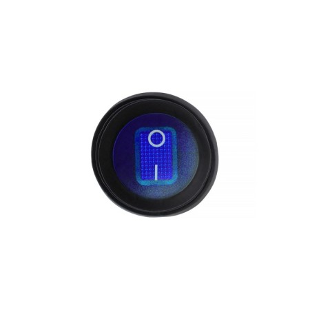 Switch moist -covered round blue with backlight, 250 V, 6 A, 3 contacts-1