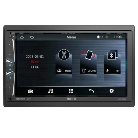 MYSTERY 2 DIN MDD-7200, 6.9 ", Bluetooth, USB, SD, AUX, PU