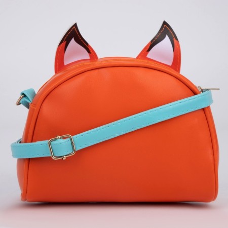 Children's bag for a girl "fox", artificial leather, with a keychain, 18x15x2 cm-3