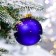 Christmas tree toy ball "Santa Claus with a lantern", 80 mm, glass, manual painting