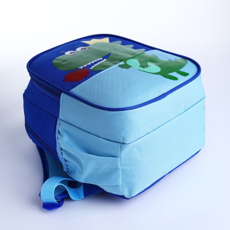 Baby backpack on lightning, blue/blue color-3