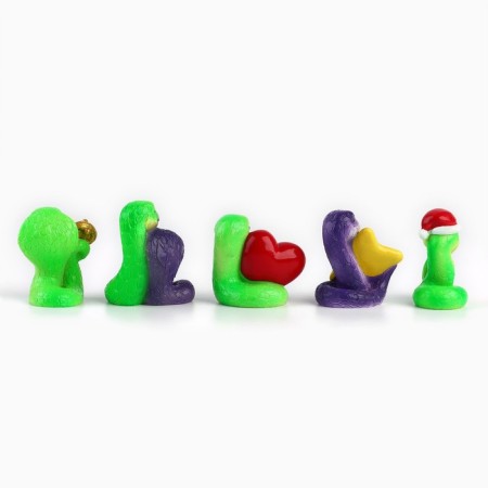 Figure 2025 “New Year's collection: a snake with a heart”, 3.5 x 3.2 cm-8