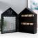 Klyuchnitsa tree 7 hooks "House. Patterns. Key" Black with gold 22x8x30 cm