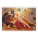 Carty watch is wall-mounted, interior "queen with a lion", silent, 25 x 35 cm