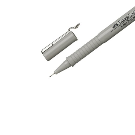 The handle capillary for drawing and drawing Faber-Castell Liner ECCO Pigment 0.4 mm, pigment, black, 166499-4