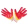 Garden gloves, x/b, knitting 13 class, size 9, latex dousy, red