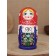 Matryoshka "Blue sundress" 5 puppet