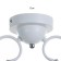 Emma chandelier 2he27 40W white 51x12x25cm Bayerlux