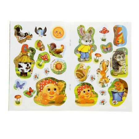 Book for kids "Kolobok", with stickers-2