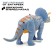Dinosaur radio -controlled "tricratops", light and sound effects, works from batteries
