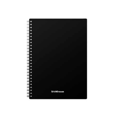 Notebook A5, 60 sheets in a cage on a crest, Erichkrause Classic, plastic cover, Offset block, mix-2