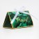 Bonbonnier box, gift packaging, “malachite”, 10 x 5.5 x 5.5 cm