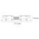 Connector -conducting direct art lamp Optima A740306, 1.8x11.2x1.8 cm, black