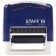 Corpusteum stamp Staff Printer 8051, 38 x 14 mm, 3 lines, 1 cash desk, blue