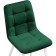 Stool on a metal frame chilli metal/velor, white/green 44x50x85 cm