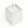 Candle "Square" in the candlestick of gypsum, 5x6cm, silver