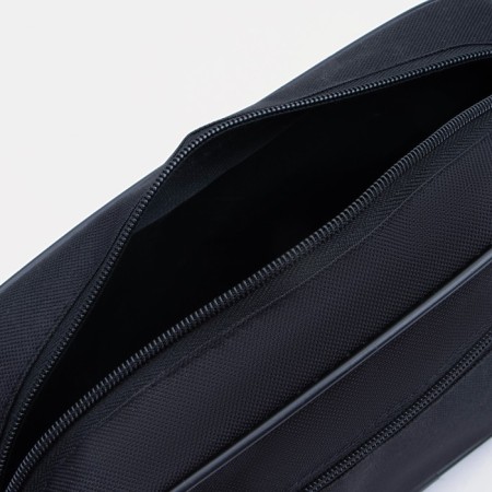 Lightning cosmetic bag, external pocket, black color-2
