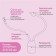 Nasal aspirator with a diverted pipe "Owl", pink color