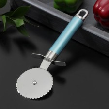 Knife for pizza and dough the share of lagoona, 19 cm, stainless steel, color of blue metallic