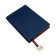 Organizer, A6, 116 sheets, cage, leatherette cover, brown cut, blue