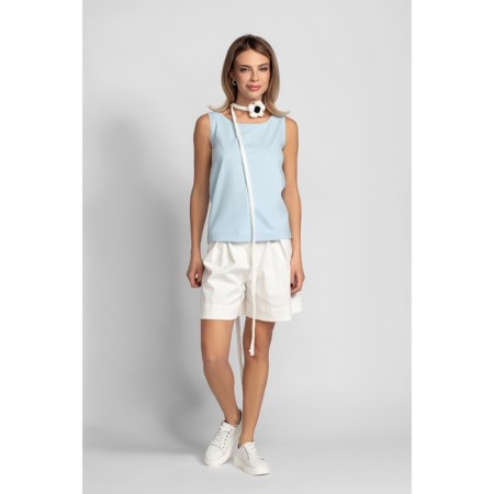 T -shirt female, size 46, blue color-2
