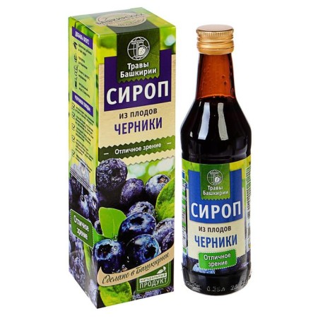 Syrup on vegetable raw materials "from blueberry fruits", 240 ml-3