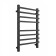 The electric heated towelputor "Dvin" N Plaza Neo, 800x500 mm, dimmer, black matte