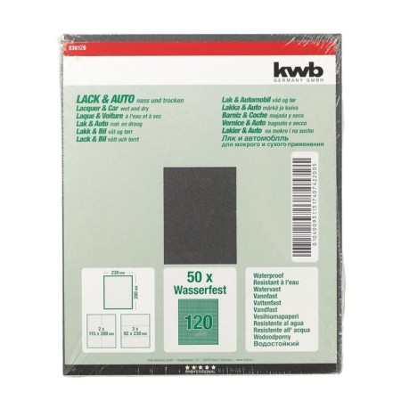 Folder paper KWB, K120, Paper, 230x280 mm, silicon carbide-1