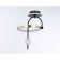 LED ceiling LED Ambrella Light, Linetech, FL66424, LED, 15 W, 1125LUM, 3000-6400K, black color, gold