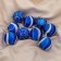 Set of balls plastic D-6 cm, 9 pcs "Paulina" blue