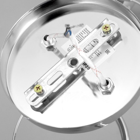 Causte "Poli" 2x60W E27 chrome 56x15x24cm-8