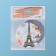 Folding mirror "Paris", D 7.5 cm, with an increase, artificial leather, Mix drawing