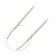 The knitting needles are circular, aluminum with 80 cm/6.0 mm coating