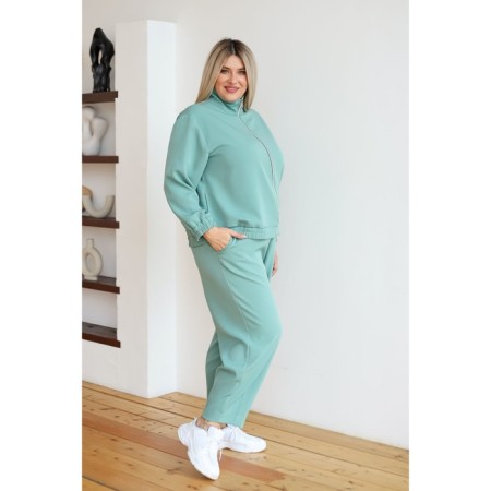 Female costume, size 62, light green color-2