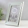 Photo frame plastic 10x15 cm "Direct blue with silver pigtail" 19.5x14.5 cm