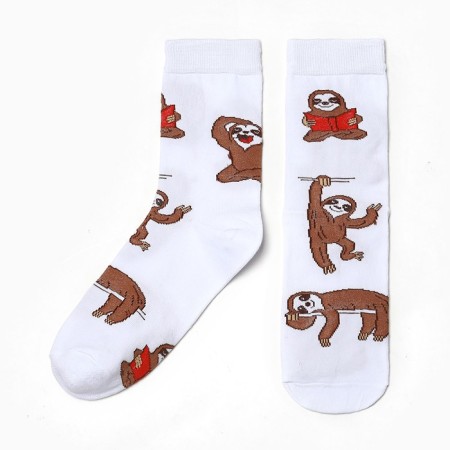 Women's socks "Lazice", white color, rr 23-25