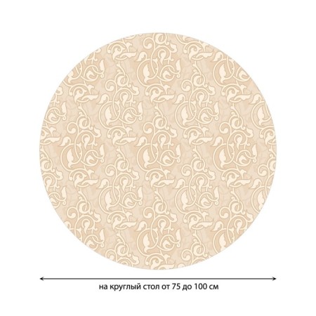 The tablecloth on the table “Sheet lines”, round, oxford, elastic band, size 120x120 cm, diameter 75-100 cm-1