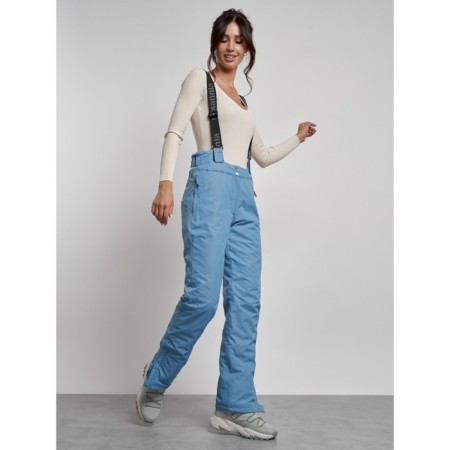 Semi -combinezone ski insulated female winter, size 50, blue color-15