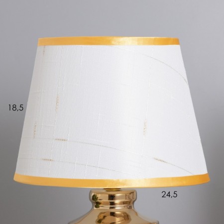 Table lamp "Claudia" 1x40W E14 white/gold 22x22x36cm-2