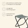 Tourist chair maclay, folding, p. 22x20x25 cm, gray color