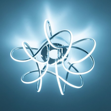 Ceiling CITILUX CULCH "JMINI SMART" CL229A151E 50x50x23 cm, 5x19W, LED, Gray color.-18