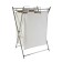 Axentia linen basket, chrome with beige bag, polyester, 44x72x34 cm, 57 liters
