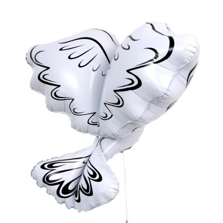 Foil ball 32 "White pigeon"-2