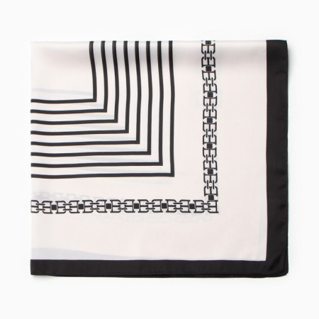 Women's scarf minku 70*70 cm, milk-2