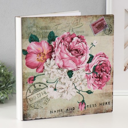 Photo album magnetic 20 sheets "Flower Parcel" 33x35x4 cm-1