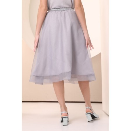 Female skirt, size 48, gray color-11
